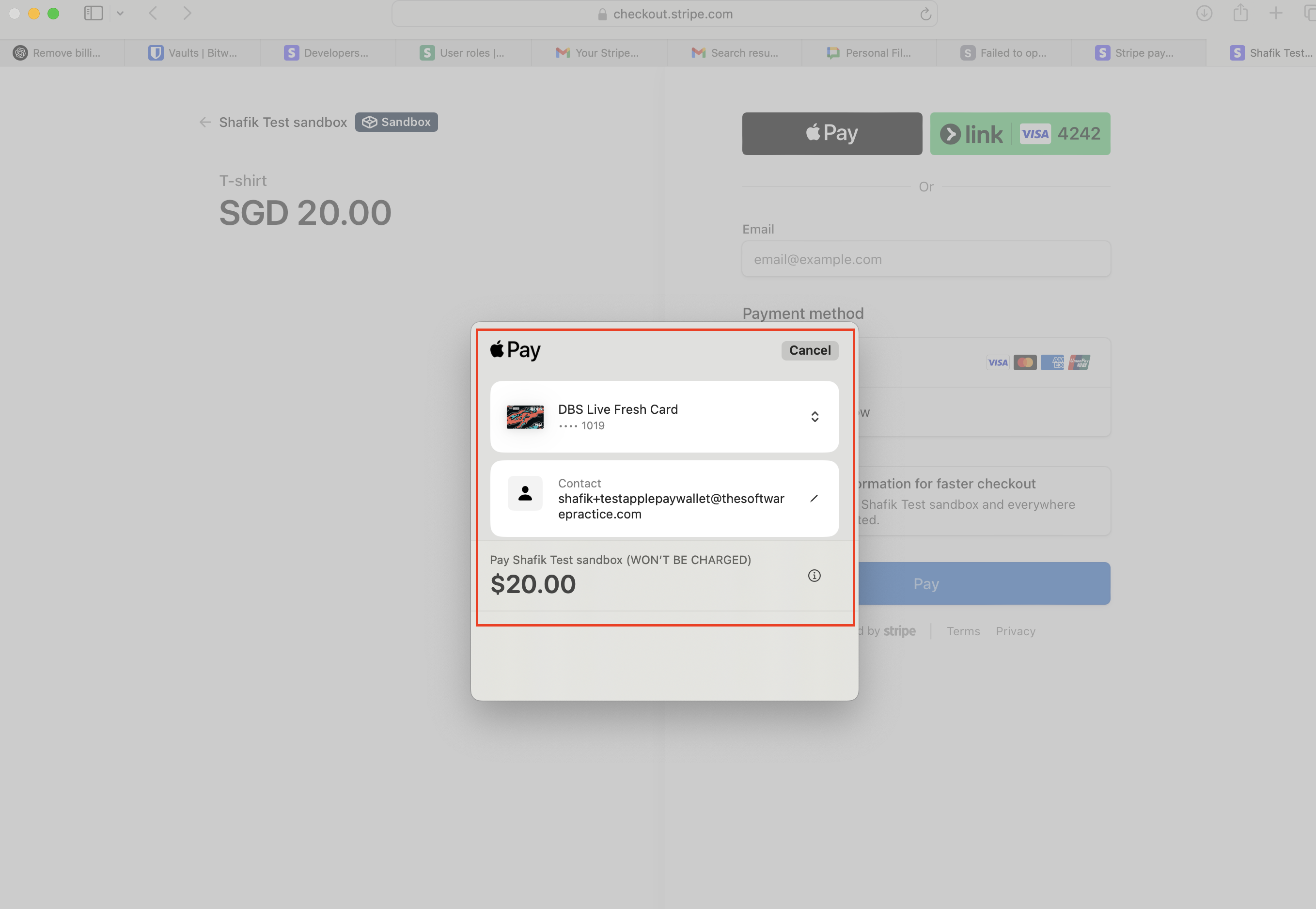 No need to enter name or address apple wallet